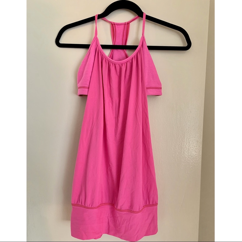 Lululemon Practice Freely Hot Pink Racerback Tank
